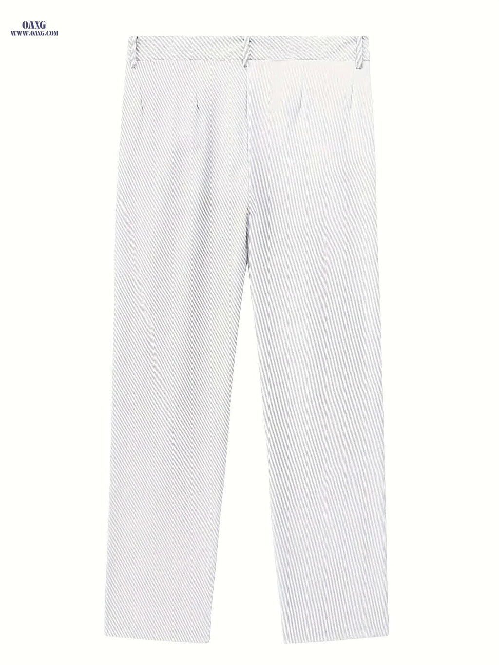 Men's White Dress Pants - Classic Drawstring Trousers for All Seasons   OAXG White / M