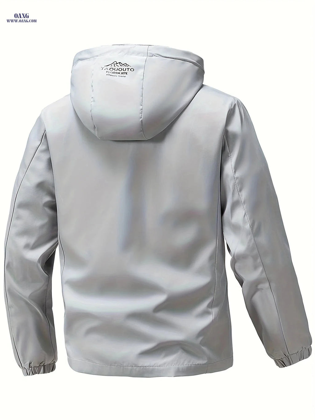Men’s Windproof Hooded Jacket - Durable Outdoor Sportswear for Spring   OAXG 