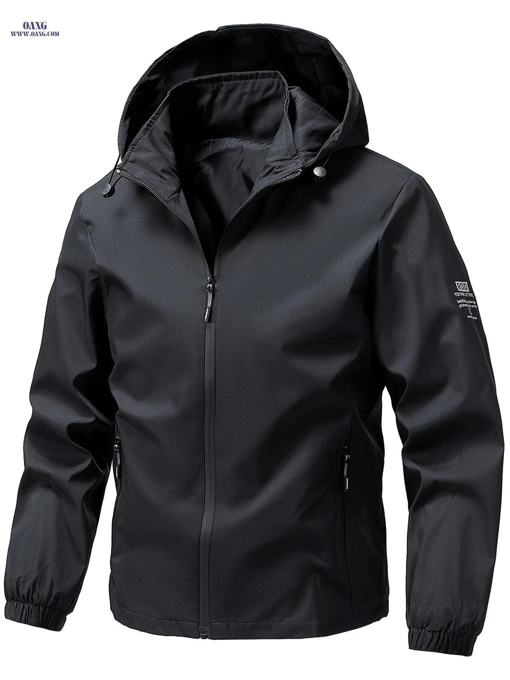 Men’s Windproof Hooded Jacket - Durable Outdoor Sportswear for Spring   OAXG 