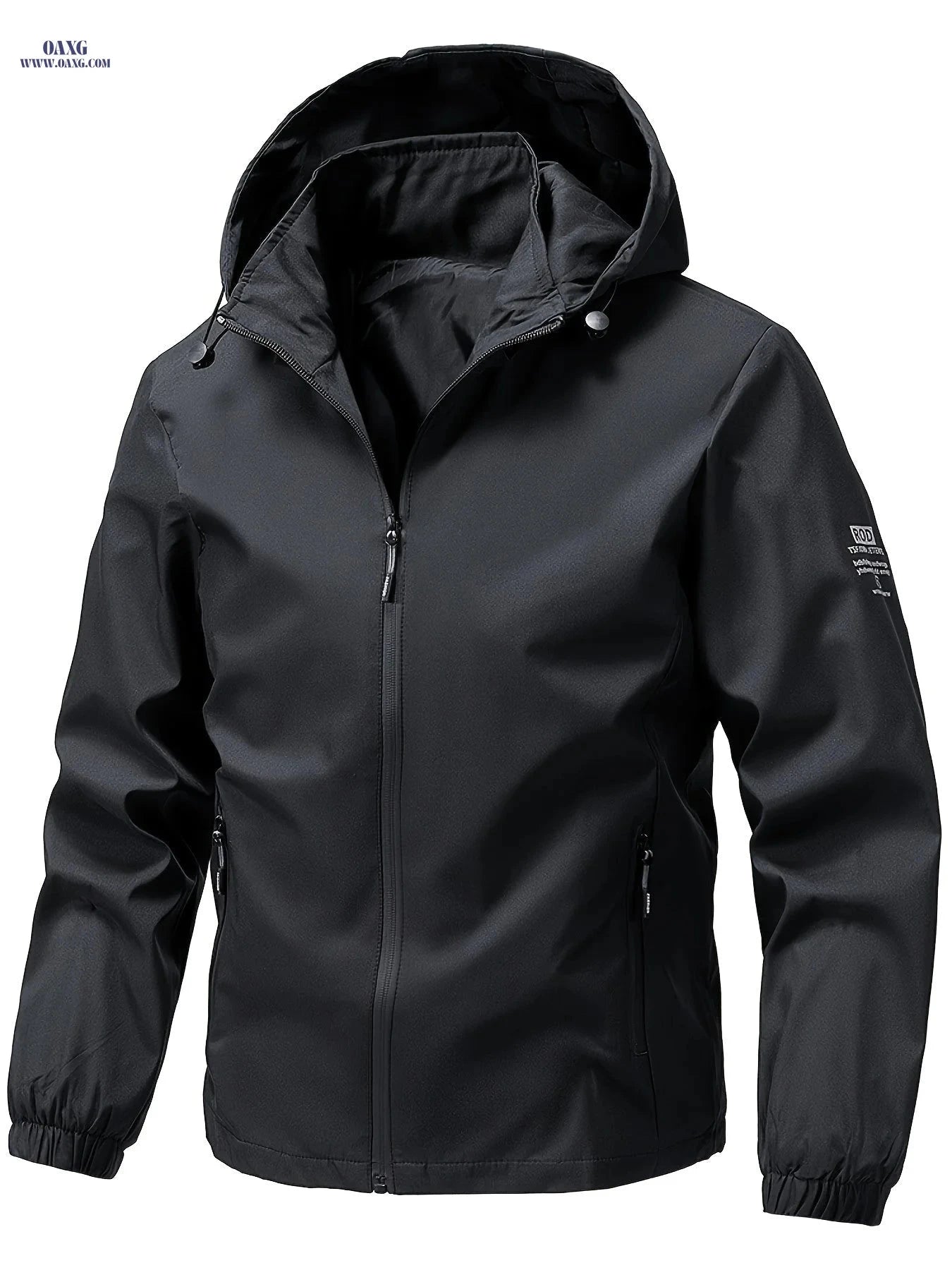 Men’s Windproof Hooded Jacket - Durable Outdoor Sportswear for Spring   OAXG 