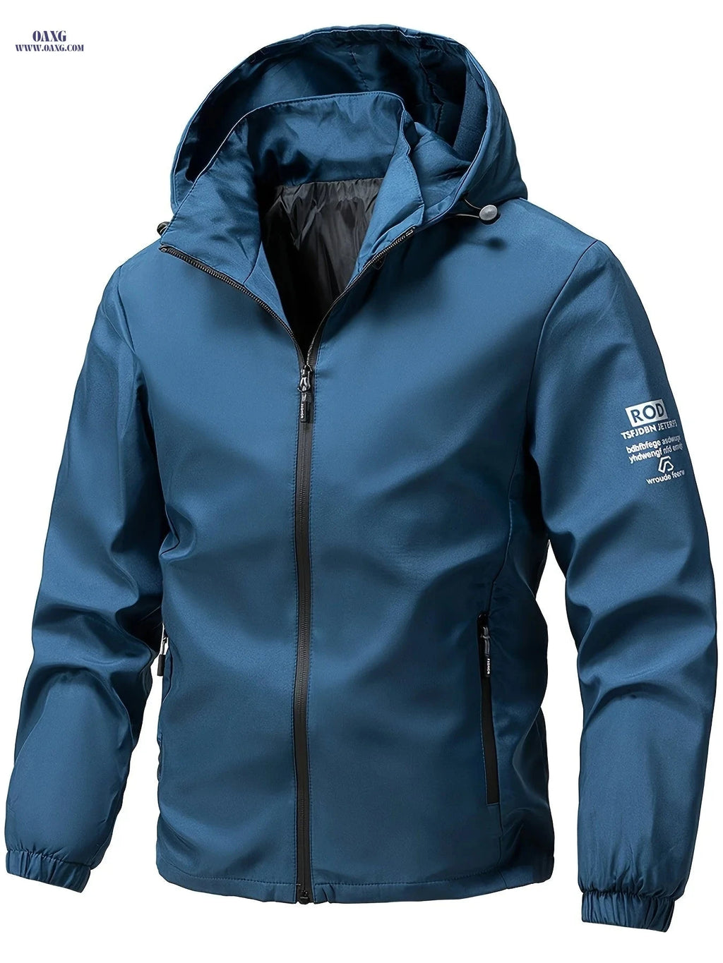 Men’s Windproof Hooded Jacket - Durable Outdoor Sportswear for Spring   OAXG 