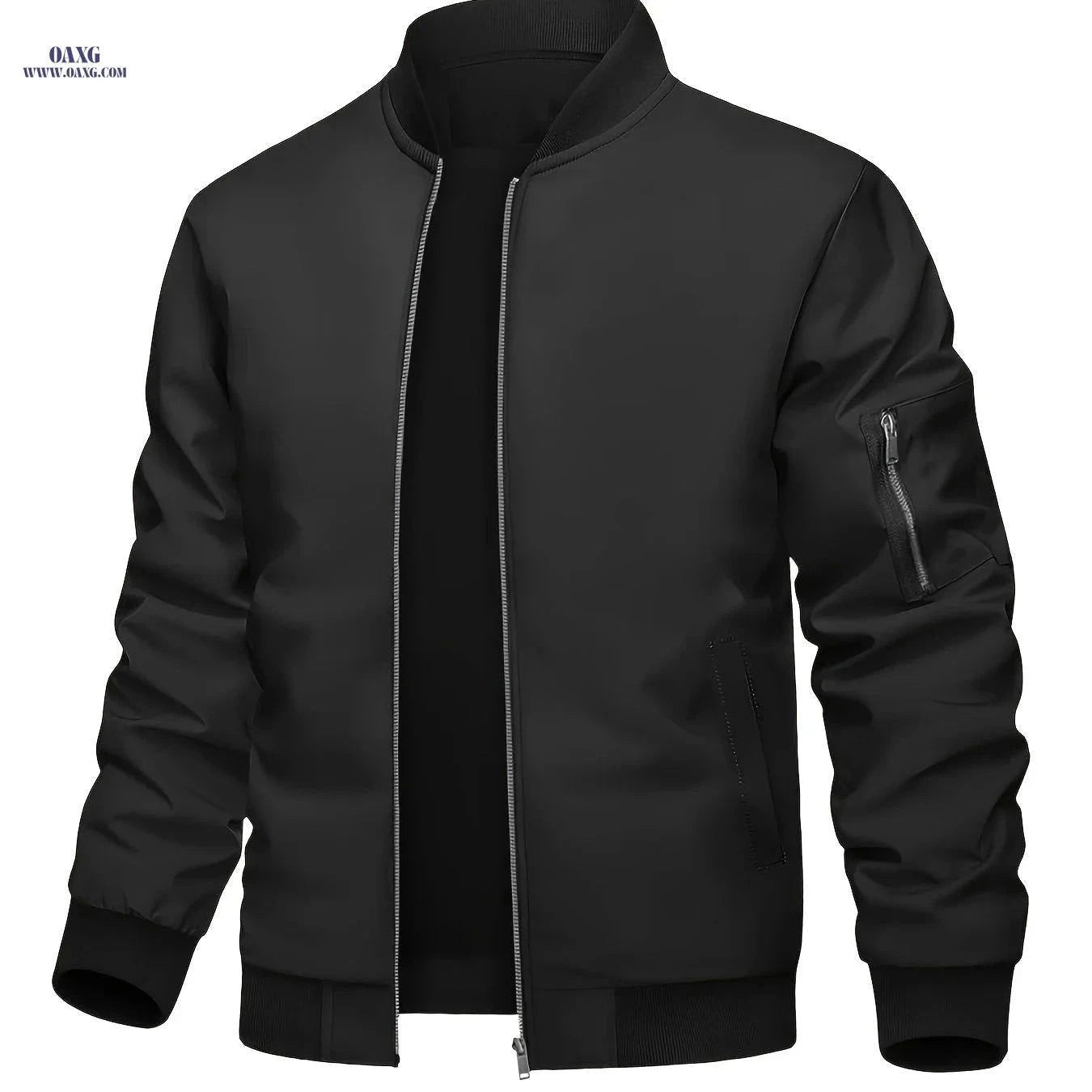 Men's Windproof Jacket - Trendy Loose Fit for Cycling and Running   OAXG Khaki / FR M
