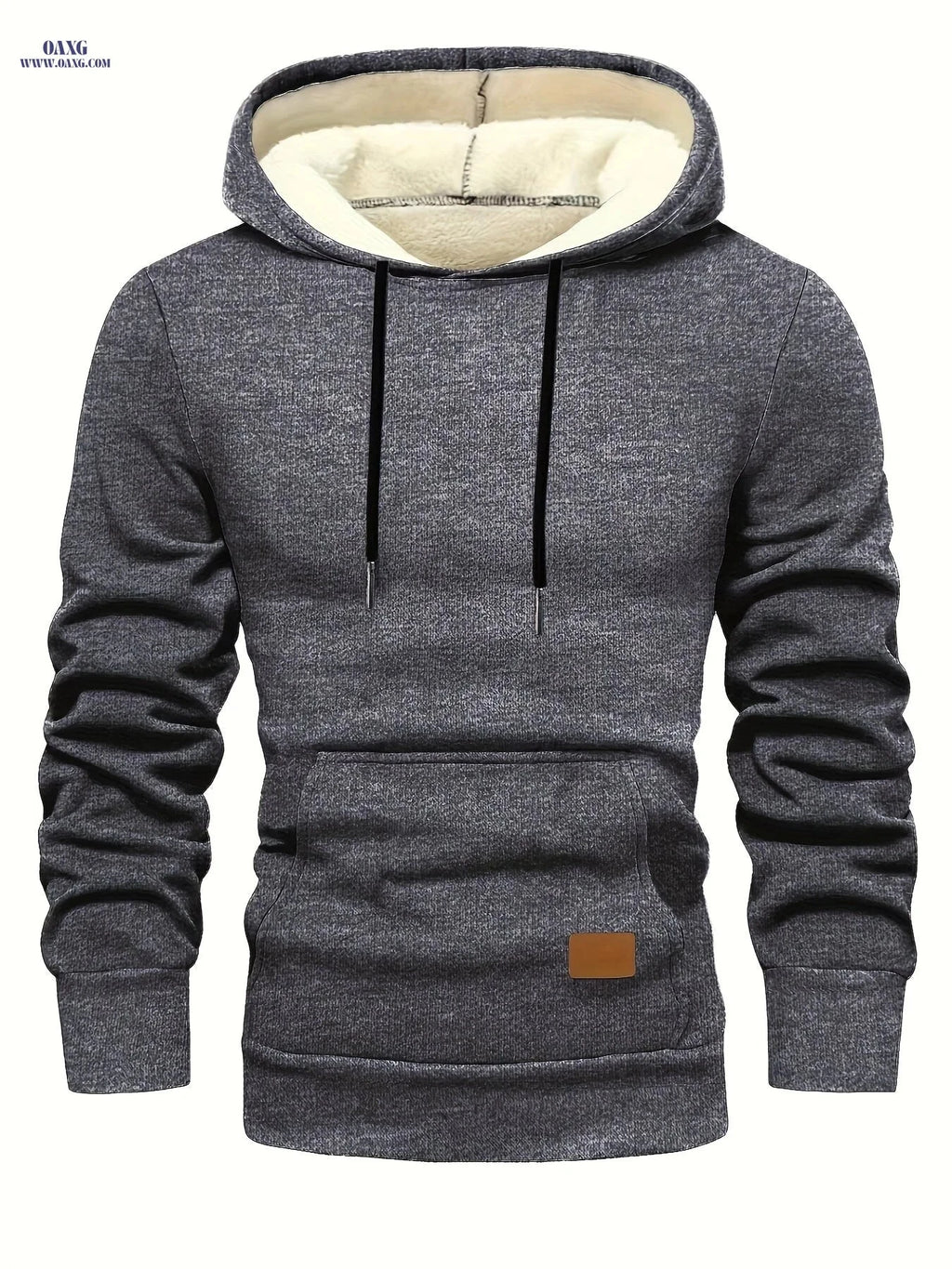 Men's Winter Hoodie - Warm Fleece Pullover with Hooded Style   OAXG 