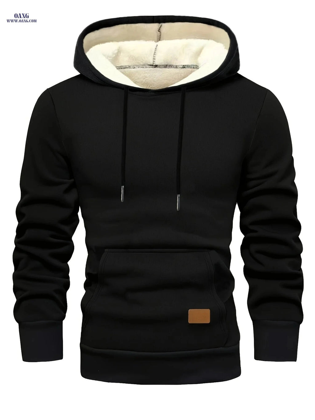 Men's Winter Hoodie - Warm Fleece Pullover with Hooded Style   OAXG 