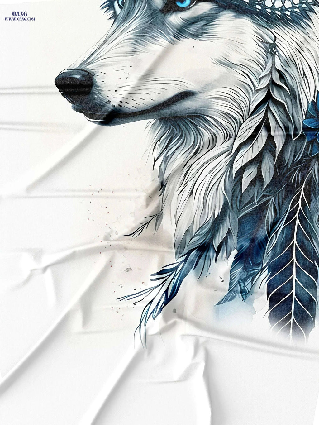 Men's Wolf Graphic T-Shirt - Breathable, Regular Fit, Casual Wear   OAXG 