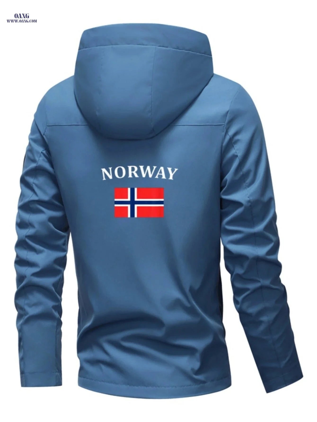 Men's & Women's Windproof Jacket - Norway Flag Print, Casual Outerwear   OAXG 