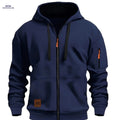 Men's Zip-Up Hooded Cardigan - Trendy Casual Sportswear Jacket   OAXG 