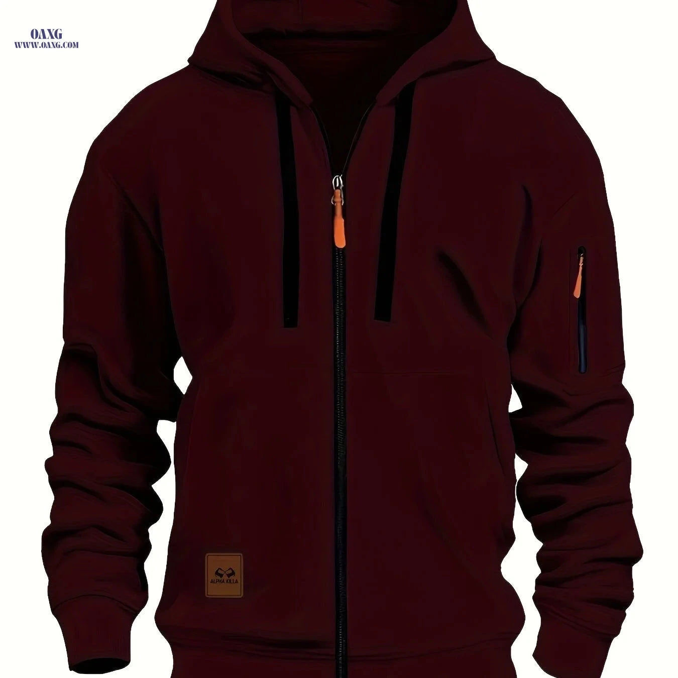 Men's Zip-Up Hooded Cardigan - Trendy Casual Sportswear Jacket   OAXG 