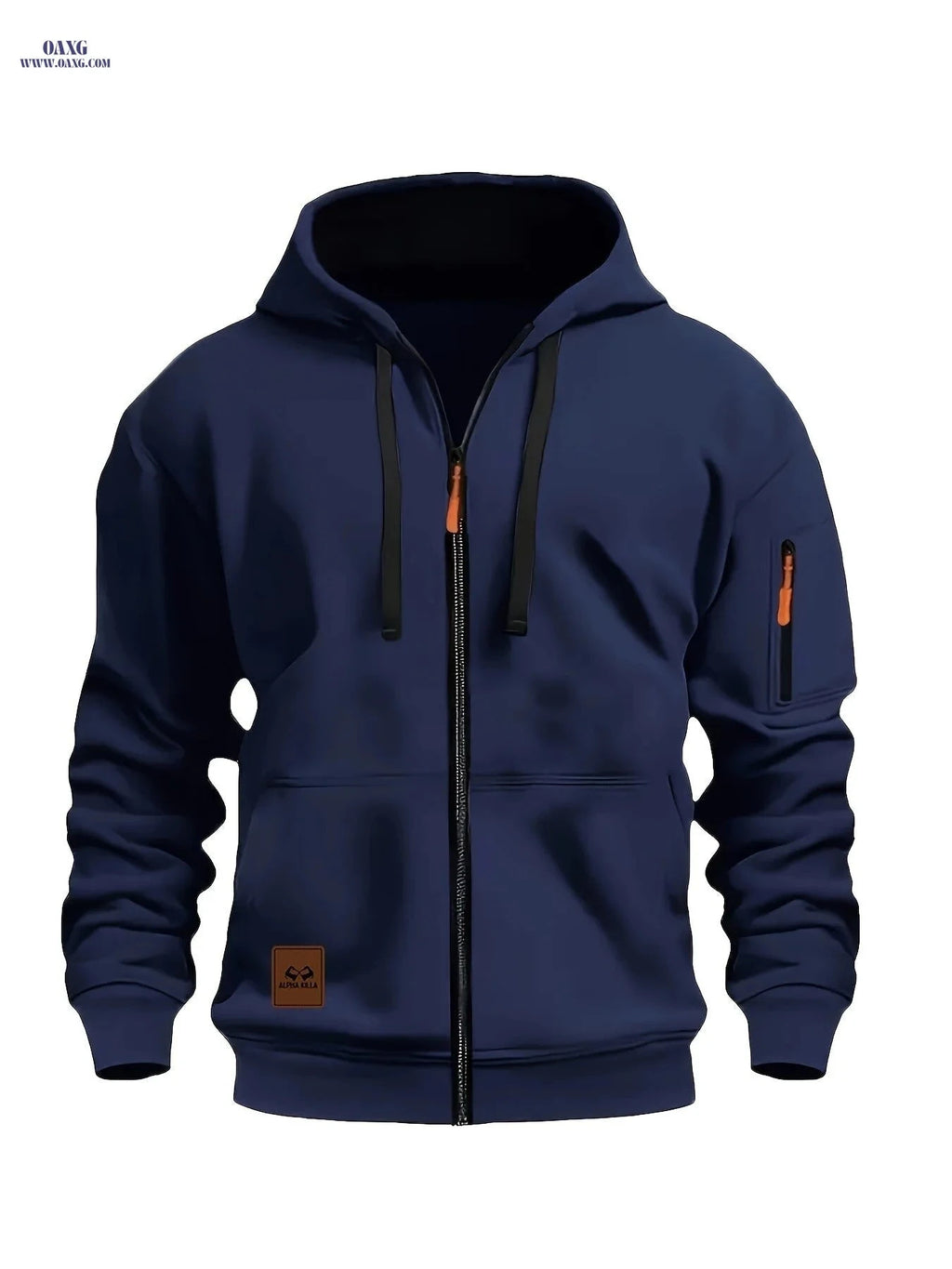 Men's Zip-Up Hooded Cardigan - Trendy Casual Sportswear Jacket   OAXG 