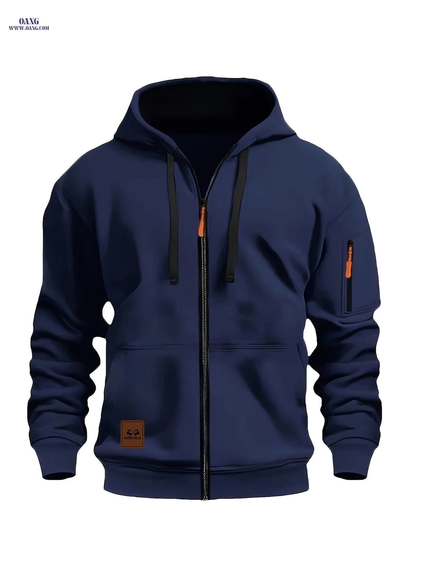 Men's Zip-Up Hooded Cardigan - Trendy Casual Sportswear Jacket   OAXG 