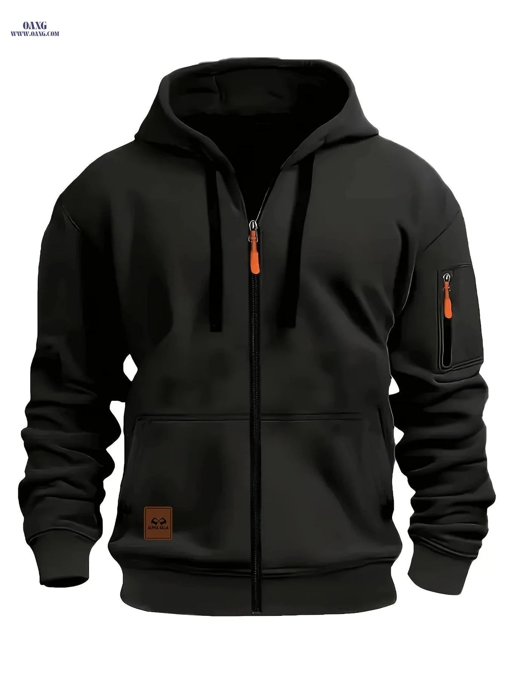 Men's Zip-Up Hooded Cardigan - Trendy Casual Sportswear Jacket   OAXG 