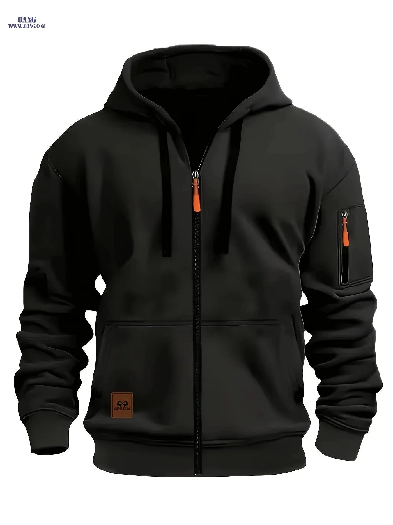 Men's Zip-Up Hooded Cardigan - Trendy Casual Sportswear Jacket   OAXG 
