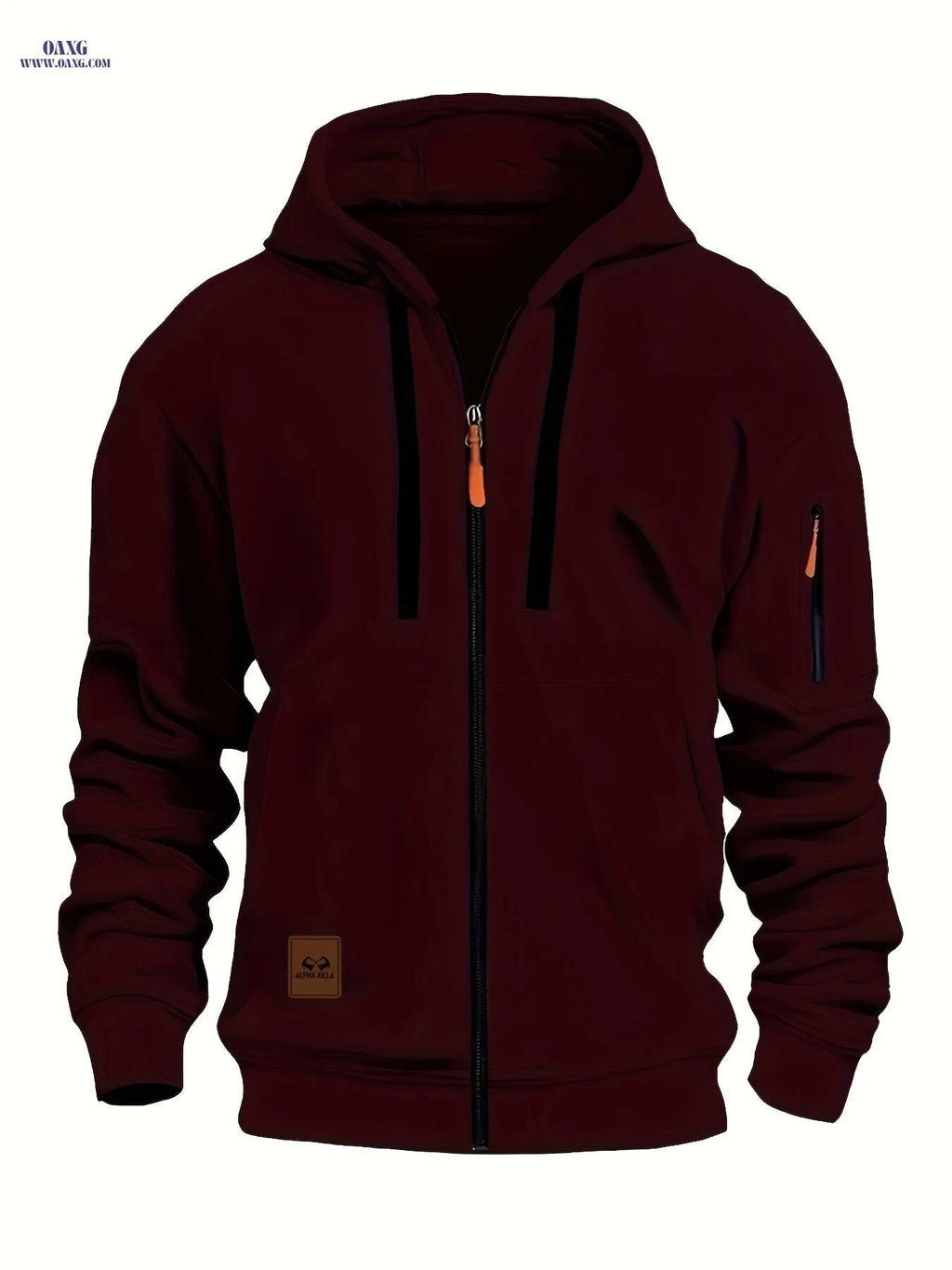 Men's Zip-Up Hooded Cardigan - Trendy Casual Sportswear Jacket   OAXG 