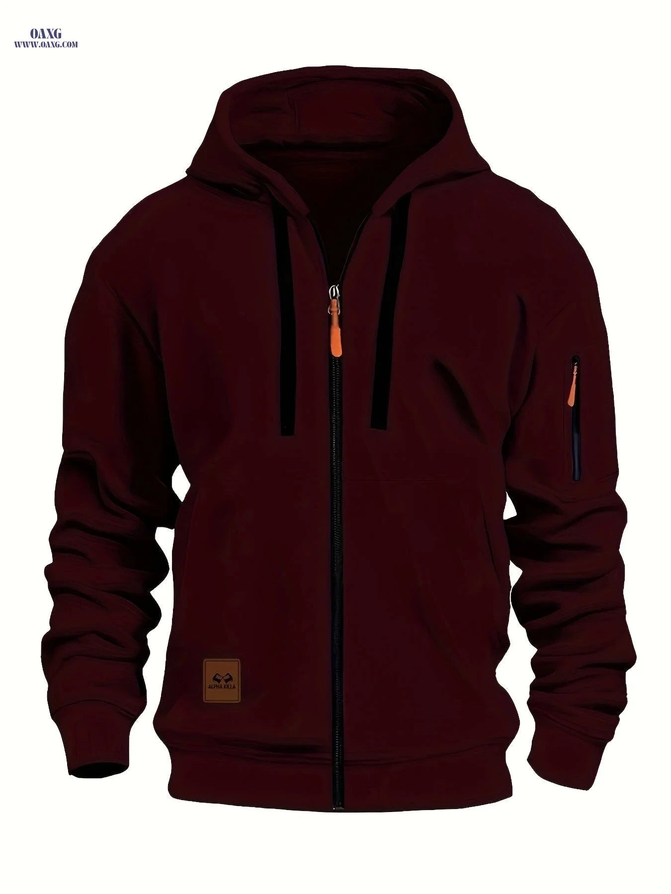 Men's Zip-Up Hooded Cardigan - Trendy Casual Sportswear Jacket   OAXG 