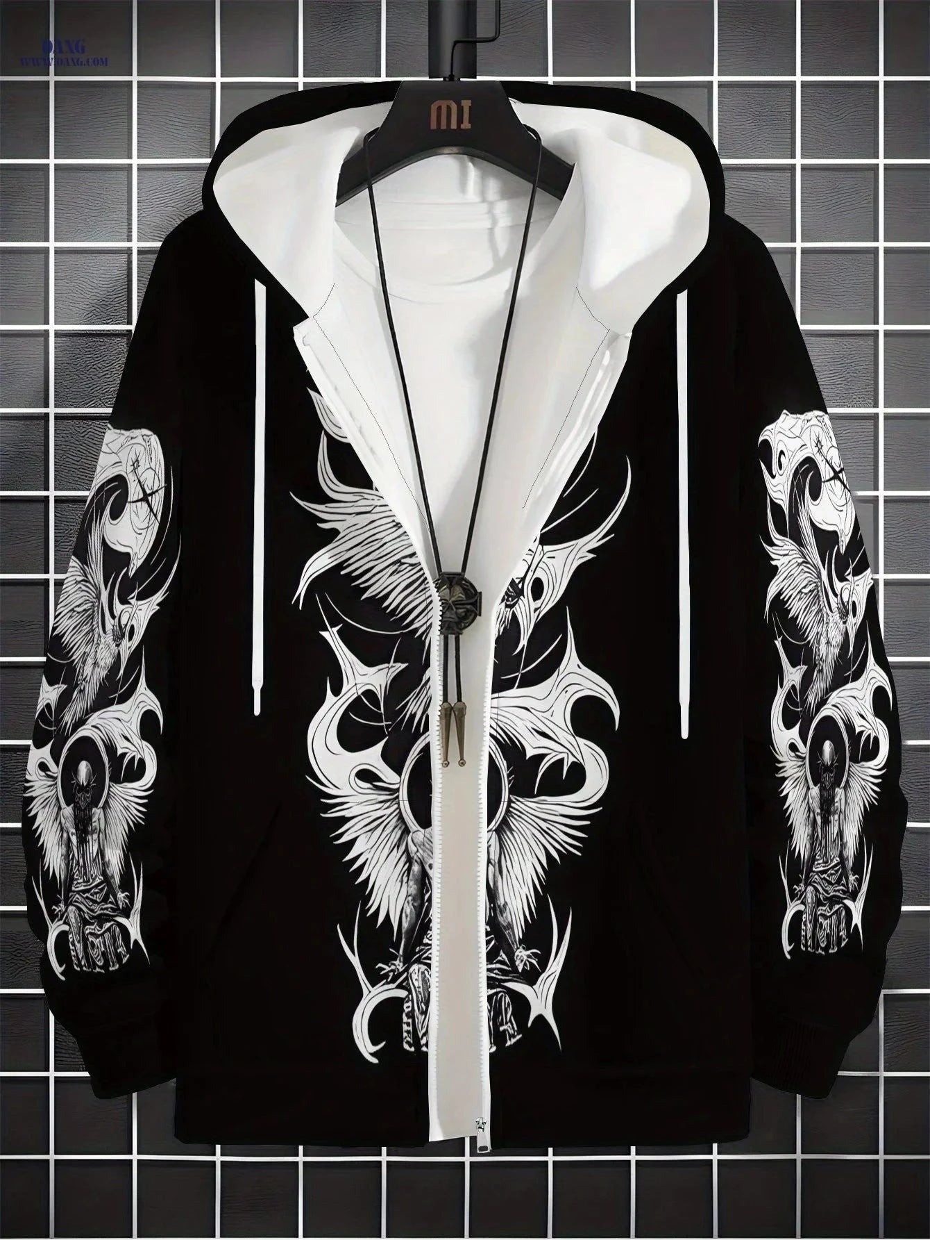 Men's Zip-Up Hoodie - Casual Pullover for Travel & Everyday Wear   OAXG Multicolor / FR S