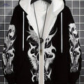 Men's Zip-Up Hoodie - Casual Pullover for Travel & Everyday Wear   OAXG Multicolor / FR S