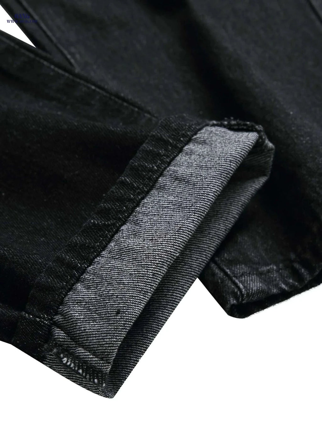 Mens Distressed Ripped Jeans - Slim Fit Straight Leg Denim   OAXG 