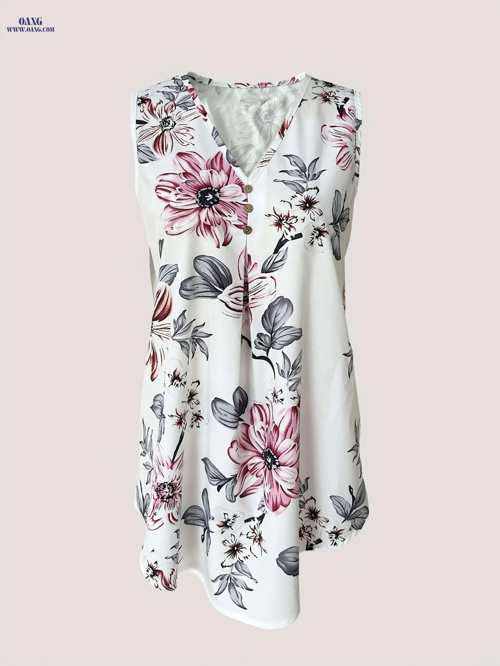 Mint Green Floral V-Neck Dress - Elegant Summer Beach Outfit   OAXG Green / S