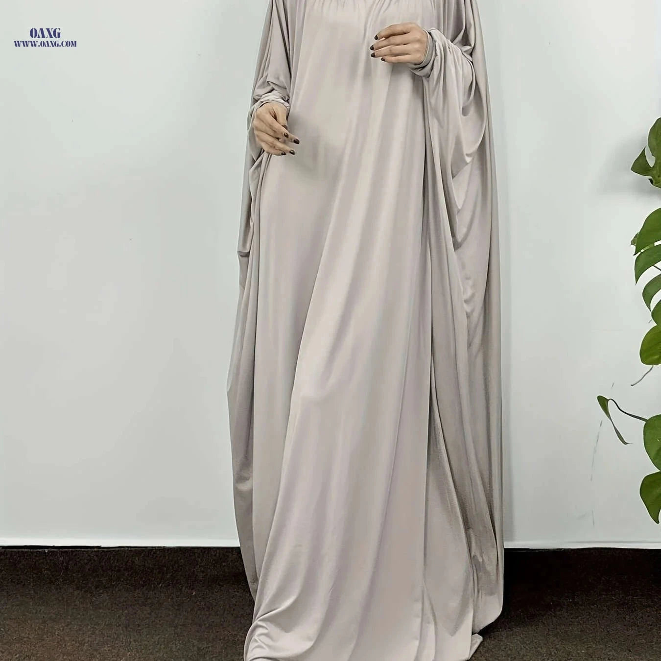 Modest Islamic Women's Attire - Hooded Abayas & Jilbabs Collection   OAXG Coffee Brown / One-size