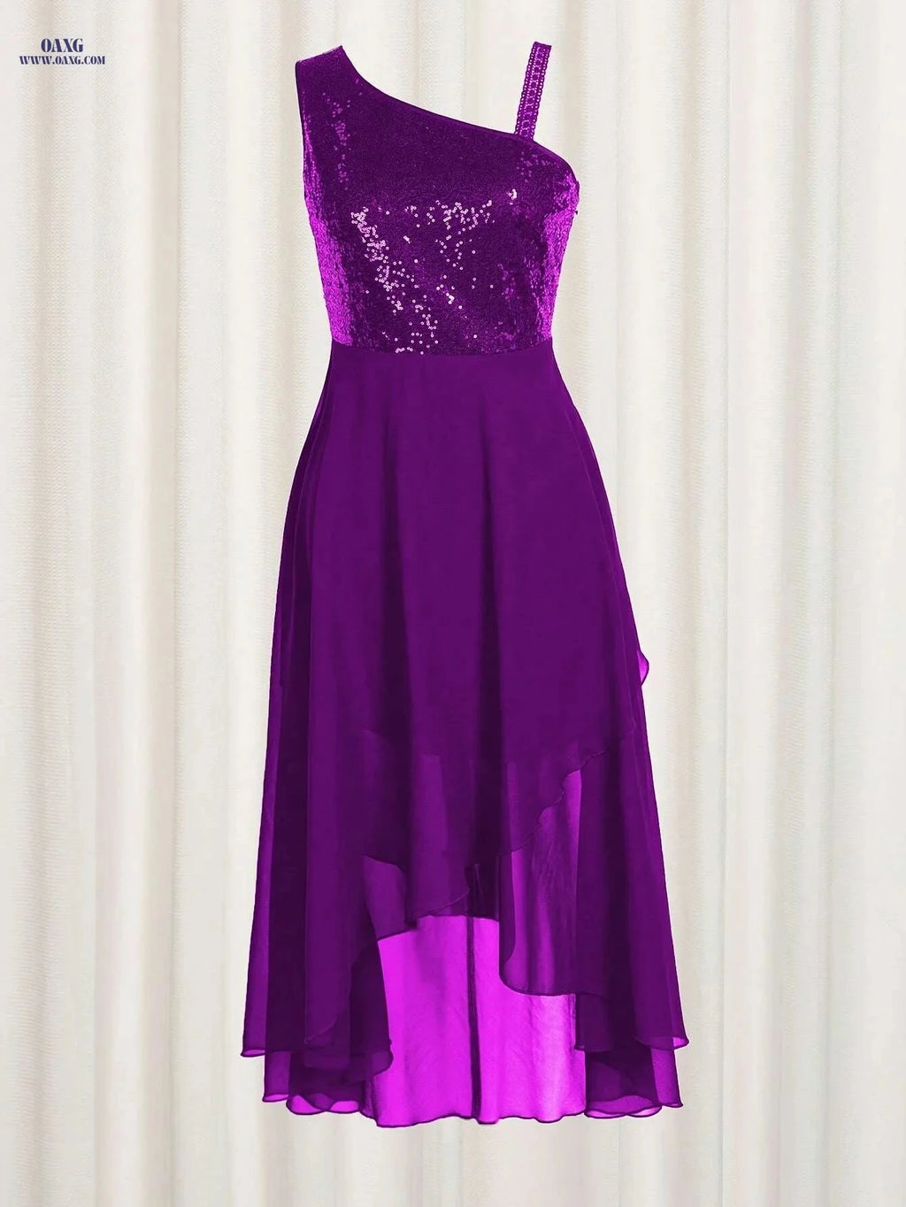 Navy Blue Sequin Mermaid Dress - Elegant Sleeveless Party Gown   OAXG 