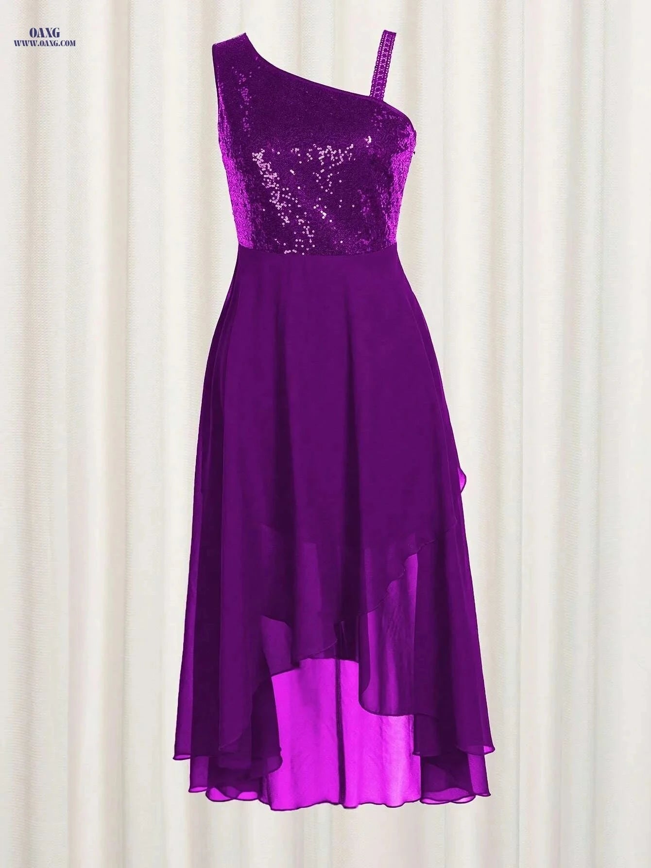 Navy Blue Sequin Mermaid Dress - Elegant Sleeveless Party Gown   OAXG 