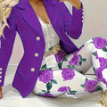 New Autumn Winter Printed Outfit 2023 - Casual Floral Set   OAXG Mixed colors / S