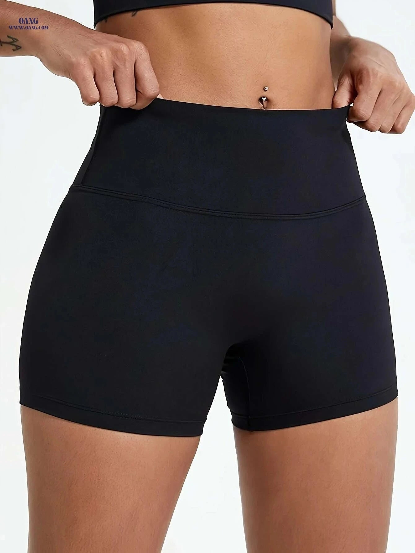 Nude Body-Hugging Shorts for Women - Three-Inch Lift & Elastic Fit   OAXG 