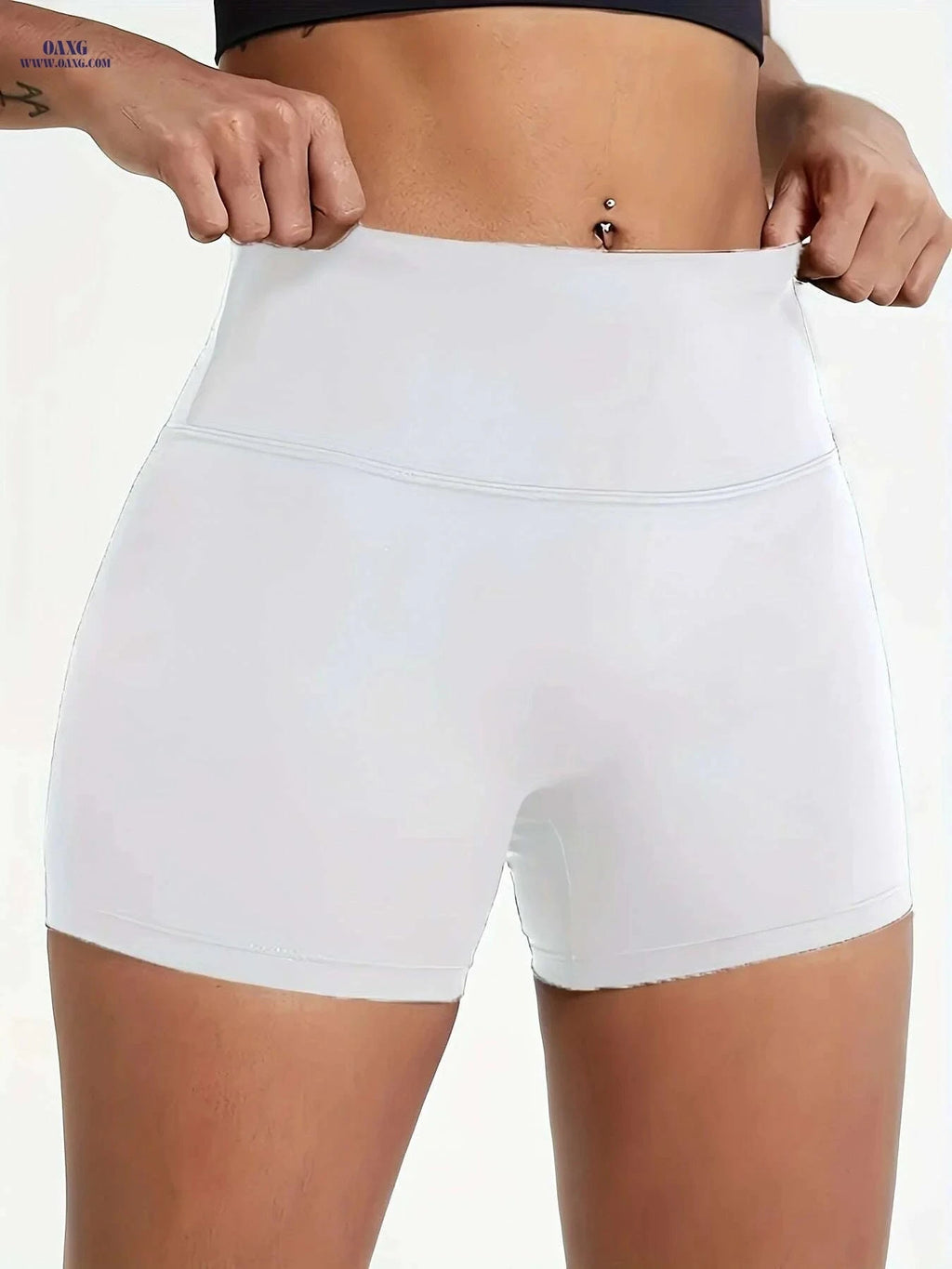 Nude Body-Hugging Shorts for Women - Three-Inch Lift & Elastic Fit   OAXG 