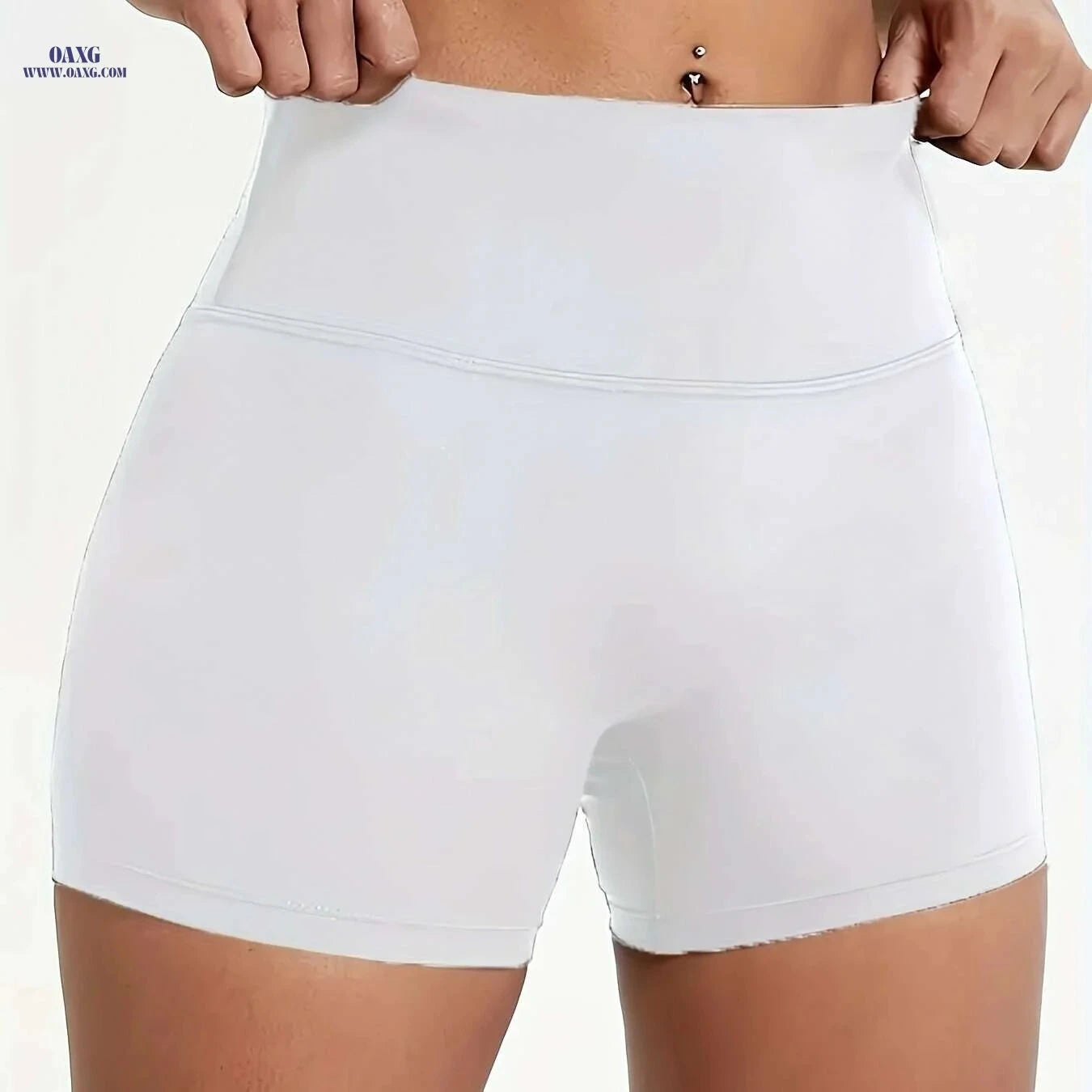 Nude Body-Hugging Shorts for Women - Three-Inch Lift & Elastic Fit   OAXG 