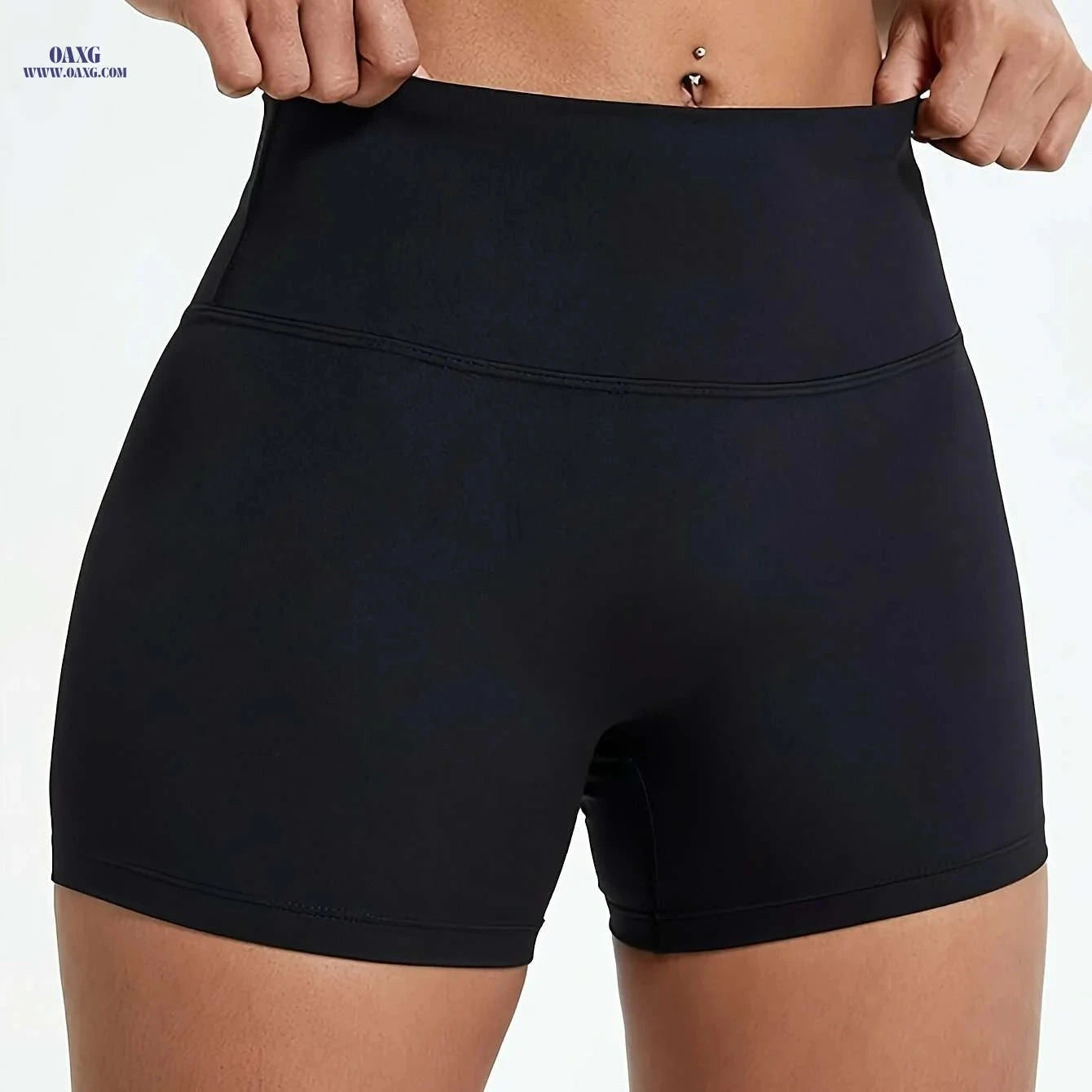 Nude Body-Hugging Shorts for Women - Three-Inch Lift & Elastic Fit   OAXG 