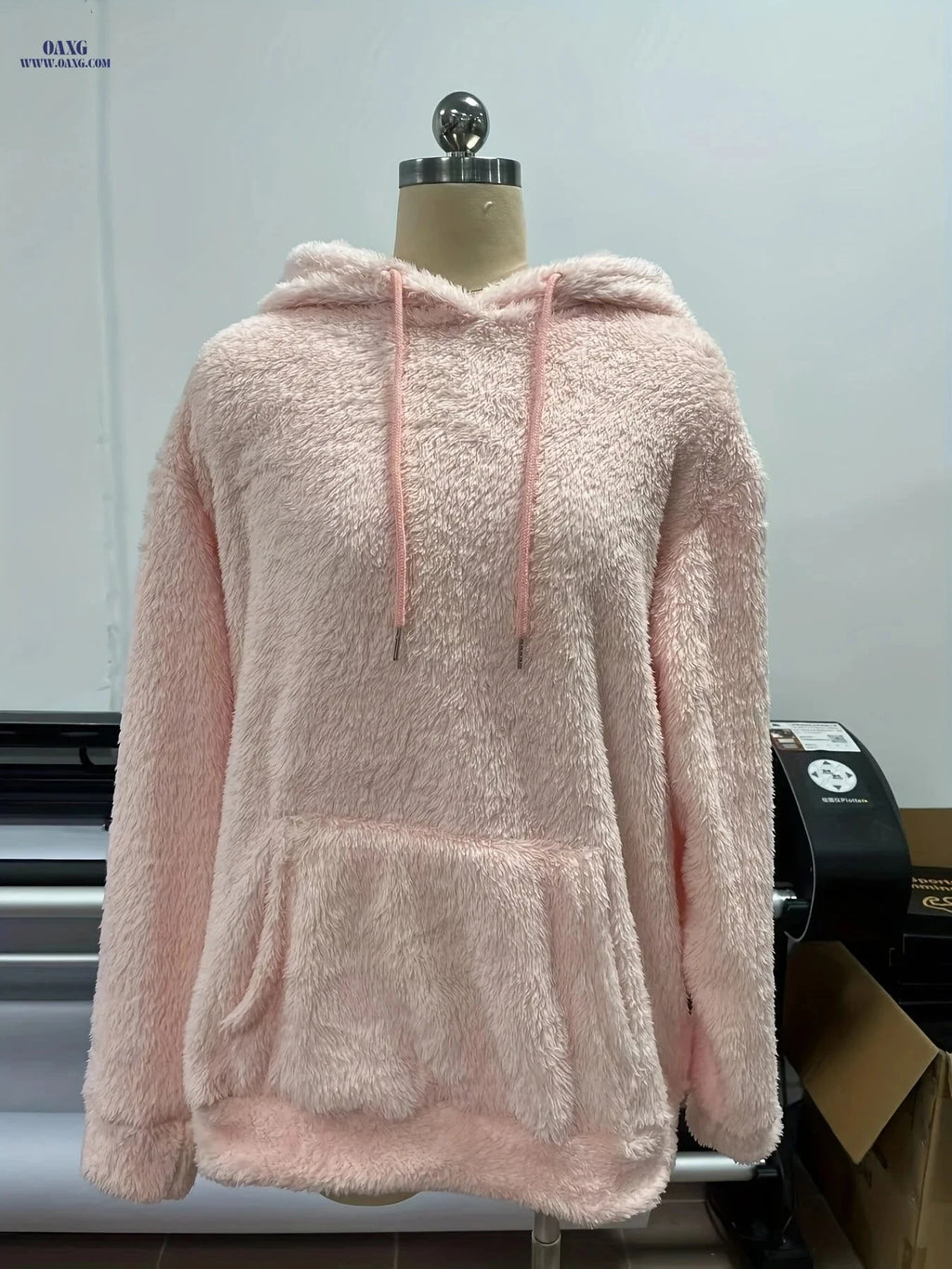 OAXG Casual Women's Hoodie with Kangaroo Pocket & Drawstring Hood   OAXG 