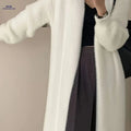 OAXG Over-the-Knee Cardigan Sweater - Soft Long-Sleeve Knitwear   OAXG White / Asian S