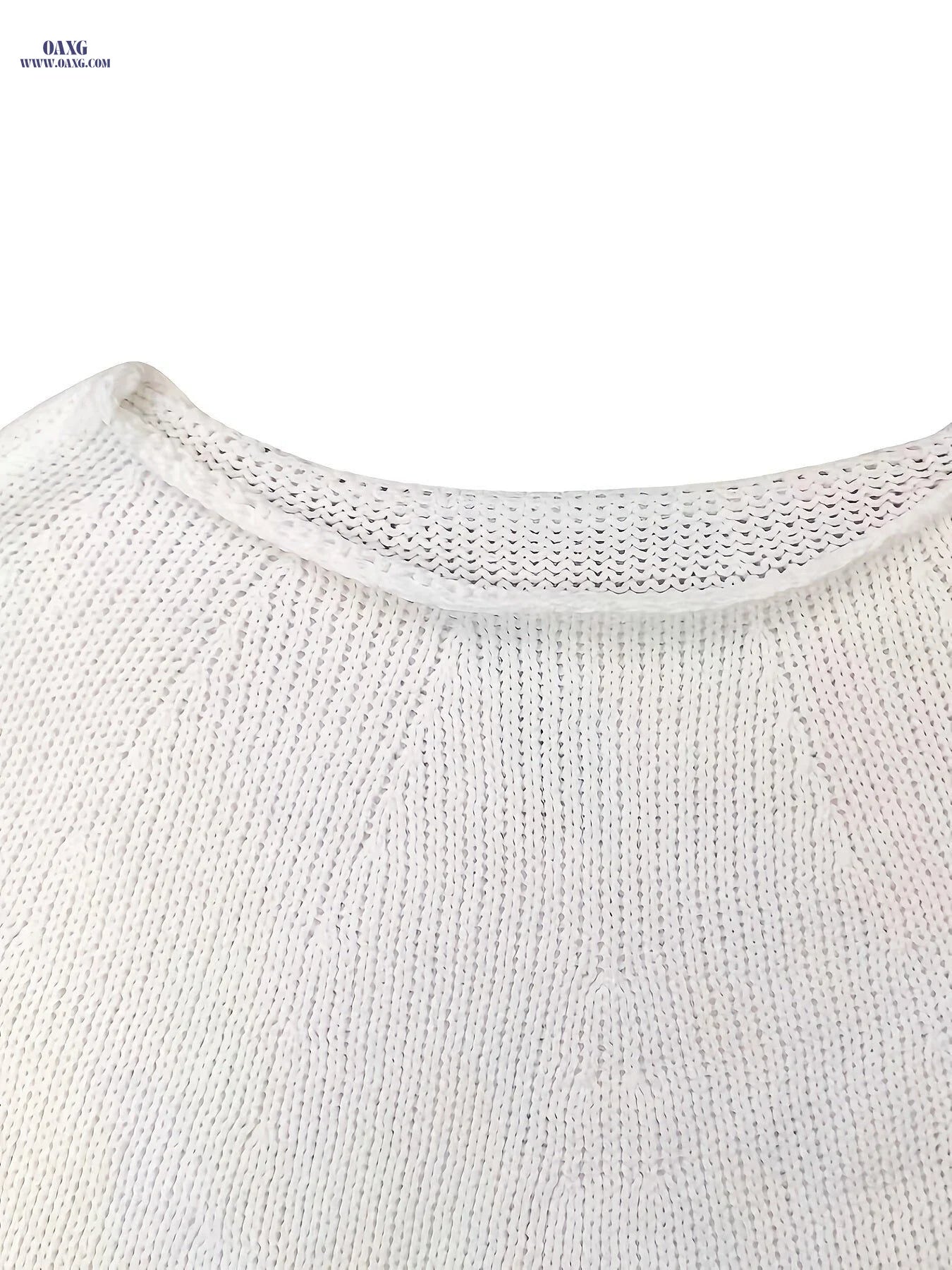 Solid Color Batwing Cardigan, Elegant Autumn and Winter Fashion Pullover   OAXG Ivory White / S
