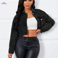 OAXG Vintage Long Sleeve Denim Jacket - Stylish Casual & Comfortable   OAXG 