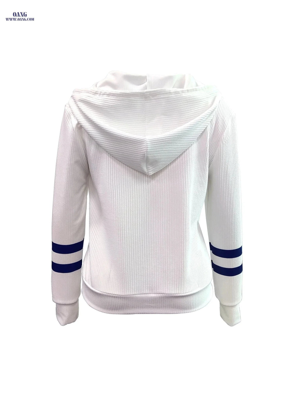 OAXG Women's Anchor Print Long Sleeve T-Shirt - Casual Style   OAXG White / S