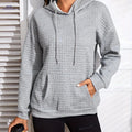 OAXG Women's Autumn Pullover Hoodie - Casual Loose Fit Sweatshirt   OAXG Grey / S