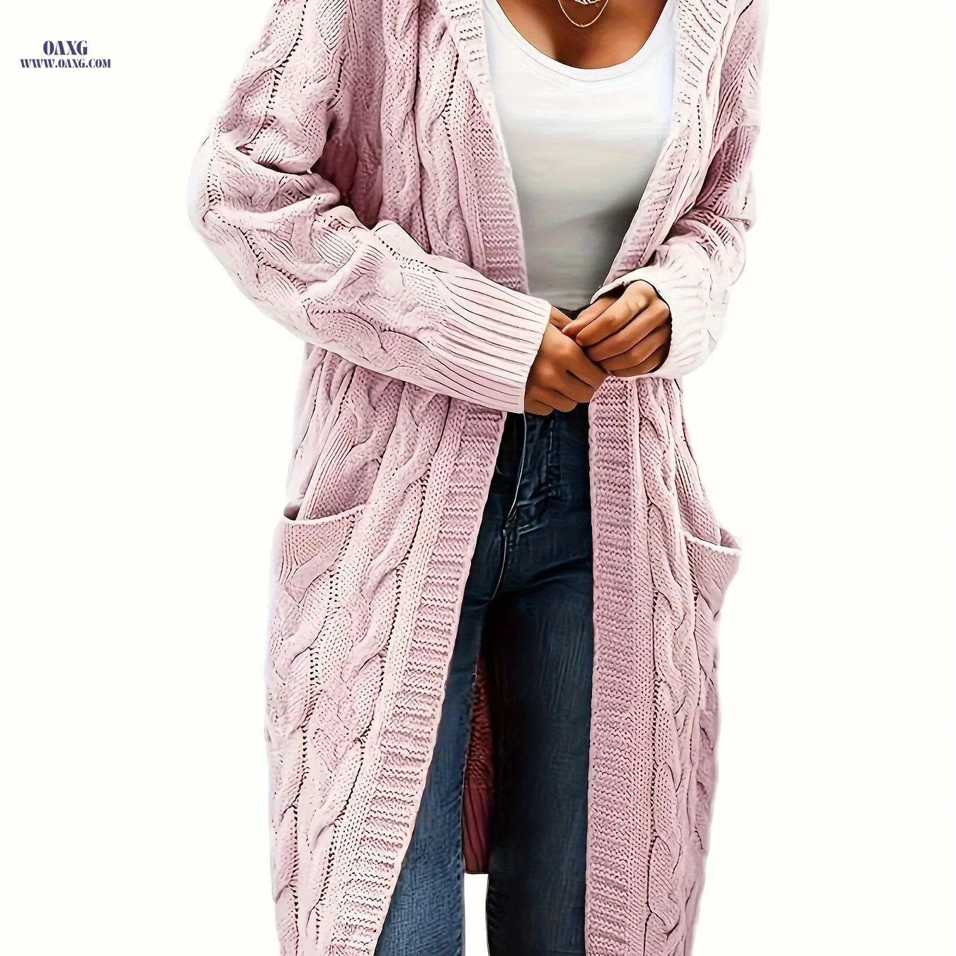 OAXG Women's Cardigan - Casual Knit Sweater for Fall/Winter   OAXG Black / S