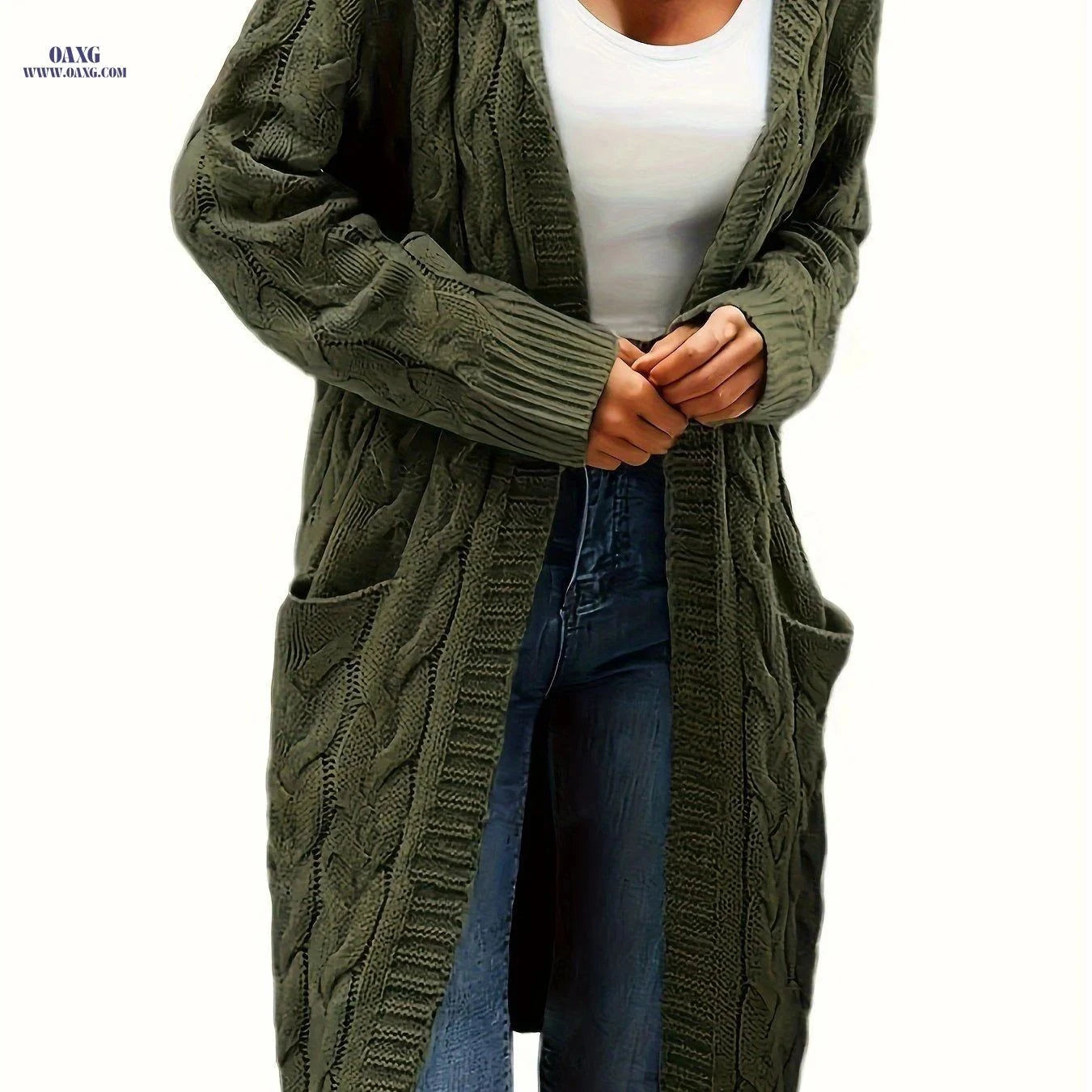 OAXG Women's Cardigan - Casual Knit Sweater for Fall/Winter   OAXG Black / S