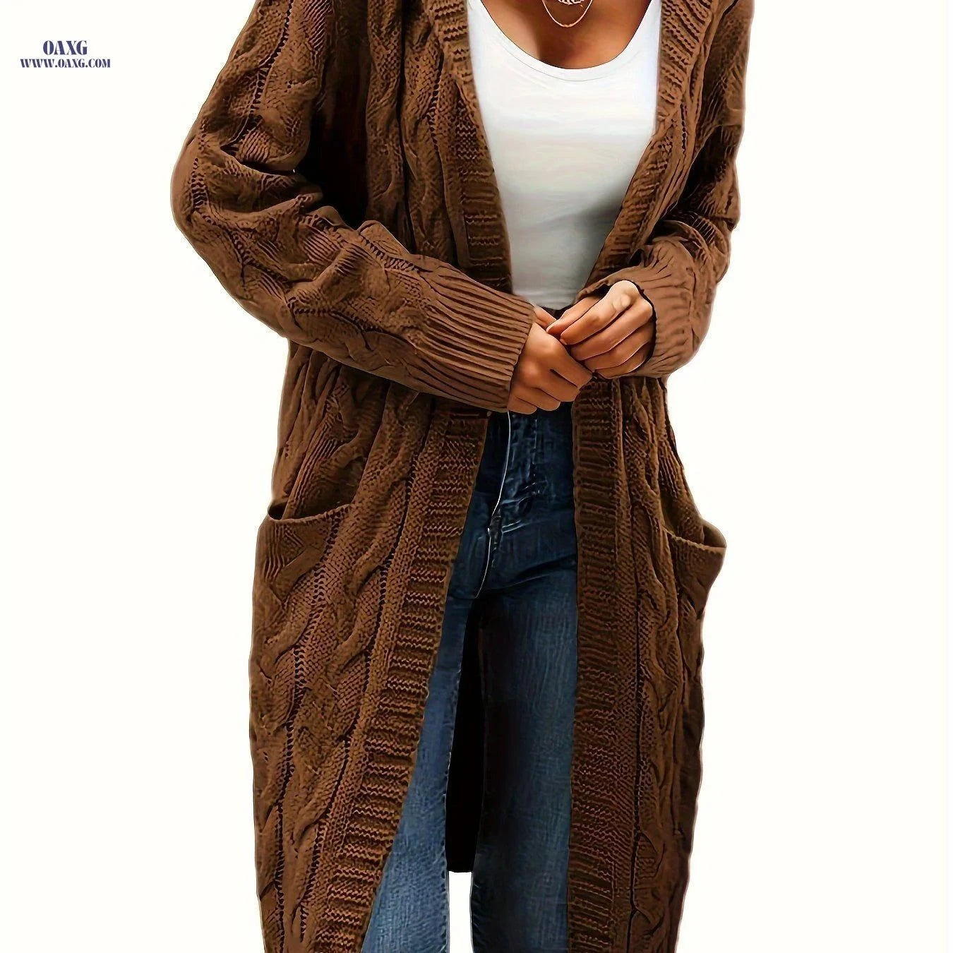 OAXG Women's Cardigan - Casual Knit Sweater for Fall/Winter   OAXG Black / S