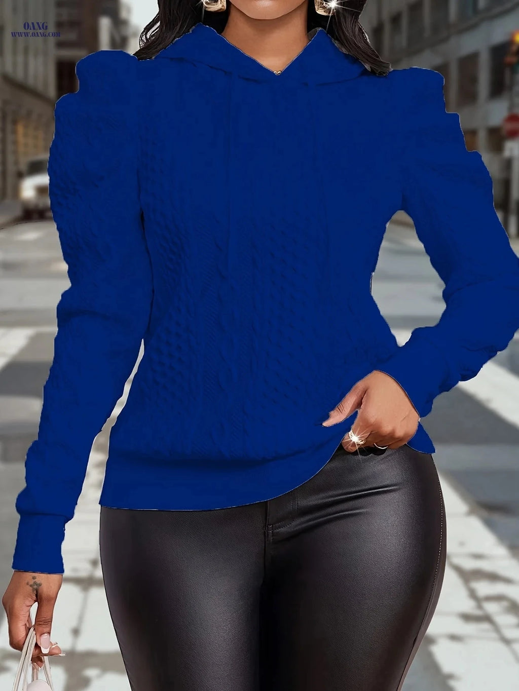OAXG Women's Casual Hoodie - Semi-Sheer, Machine Washable   OAXG 