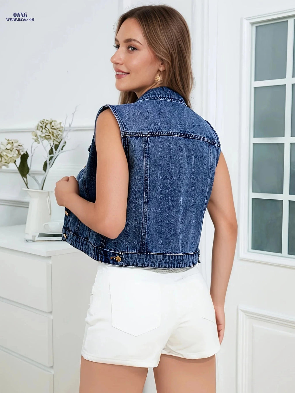 OAXG Women's Casual Vest Jacket - Trendy Fall/Winter Workwear   OAXG 
