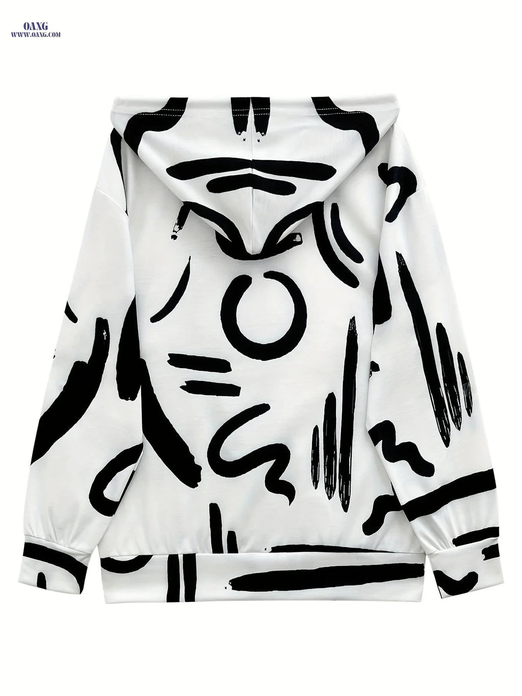 OAXG Women's Color Block Hoodie - Lightweight Casual Chic with Pockets   OAXG 