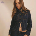 OAXG Women's Denim Jacket - Versatile Multi-Pocket Casual Style   OAXG 