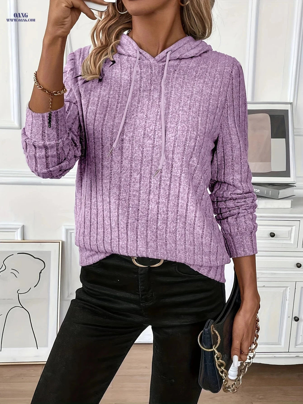 OAXG Women's Elegant Hot Style Hoodie - Spring/Fall Fashion   OAXG 