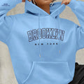 OAXG Women's Fashion Hoodie - Elegant Geometric Design for All Seasons   OAXG Sky Blue / S