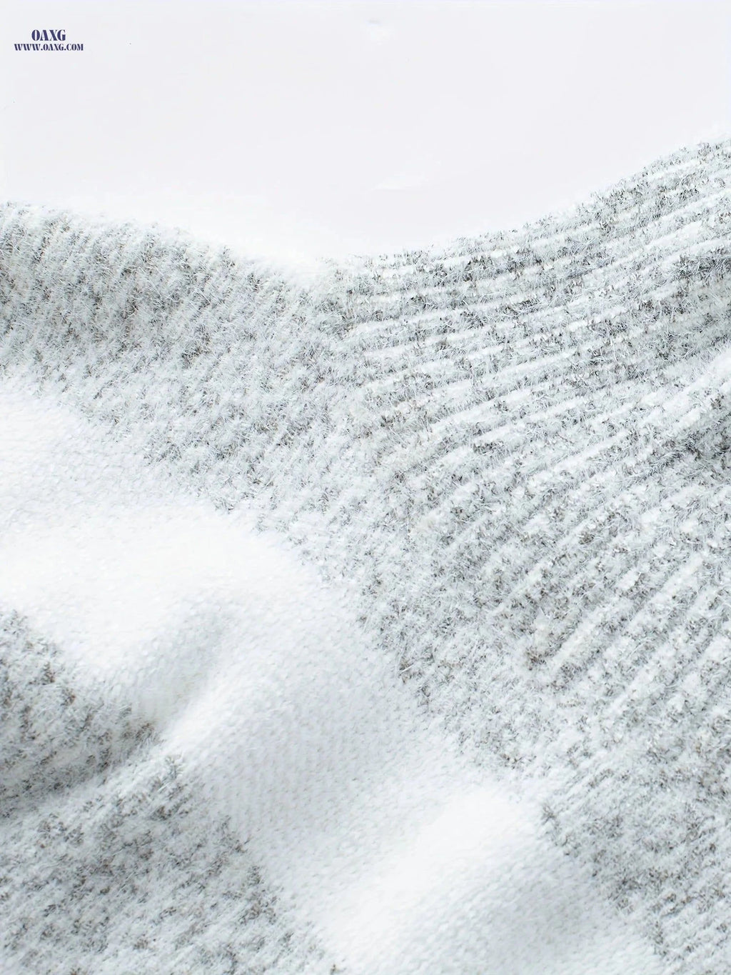 OAXG Women's High-Neck Thick Sweater - Casual Fall/Winter Outerwear   OAXG Grey / S