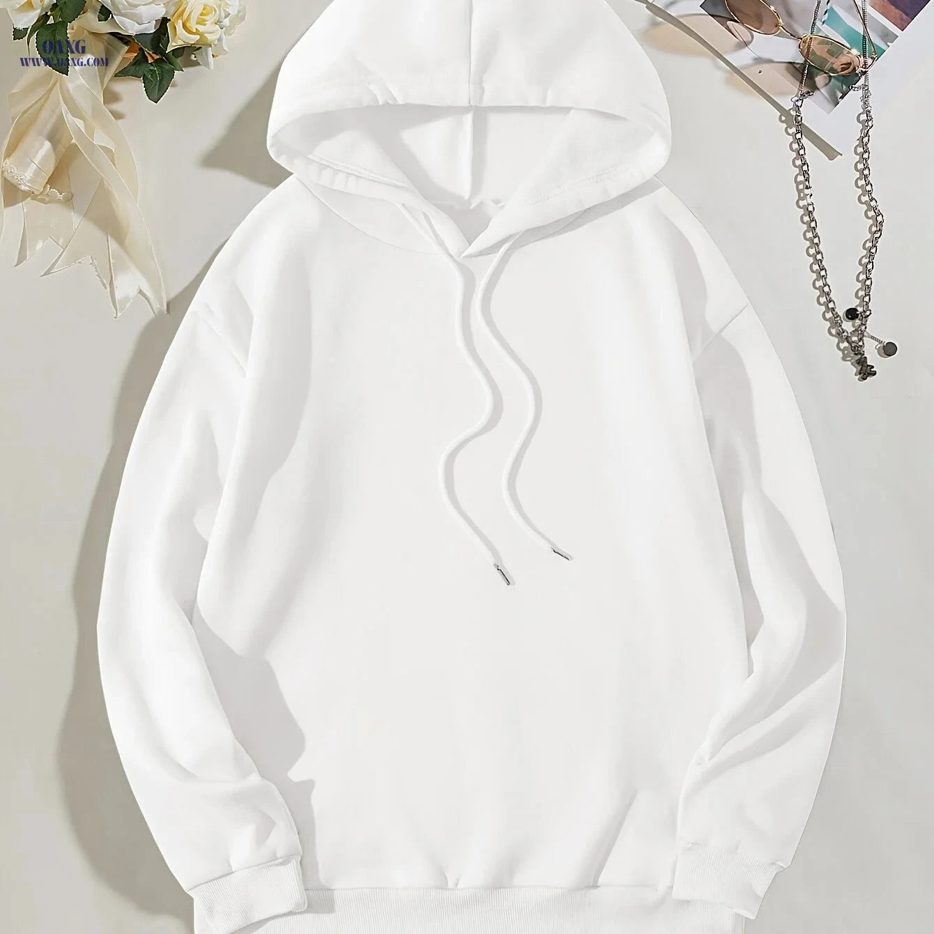 OAXG Women's Hooded Sweatshirt - Casual Comfort for All Seasons   OAXG 