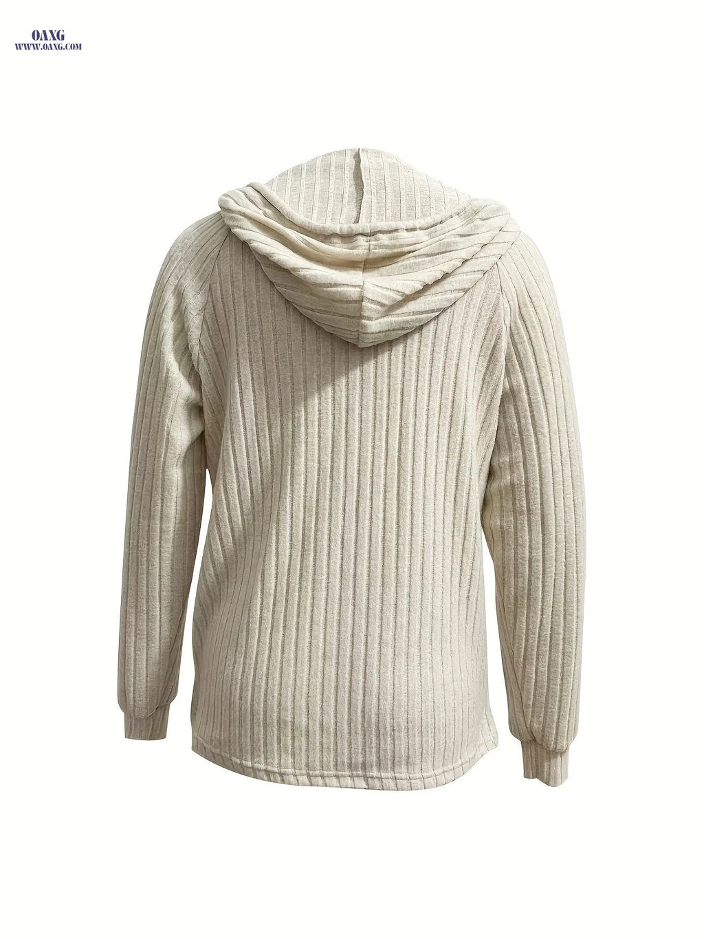 OAXG Women's Hooded Sweatshirt - Elegant Drop-Shoulder Design   OAXG 