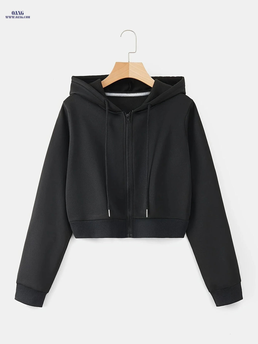 OAXG Women's Hooded Zip-Up Sweatshirt - Casual Fall Fashion Top   OAXG 
