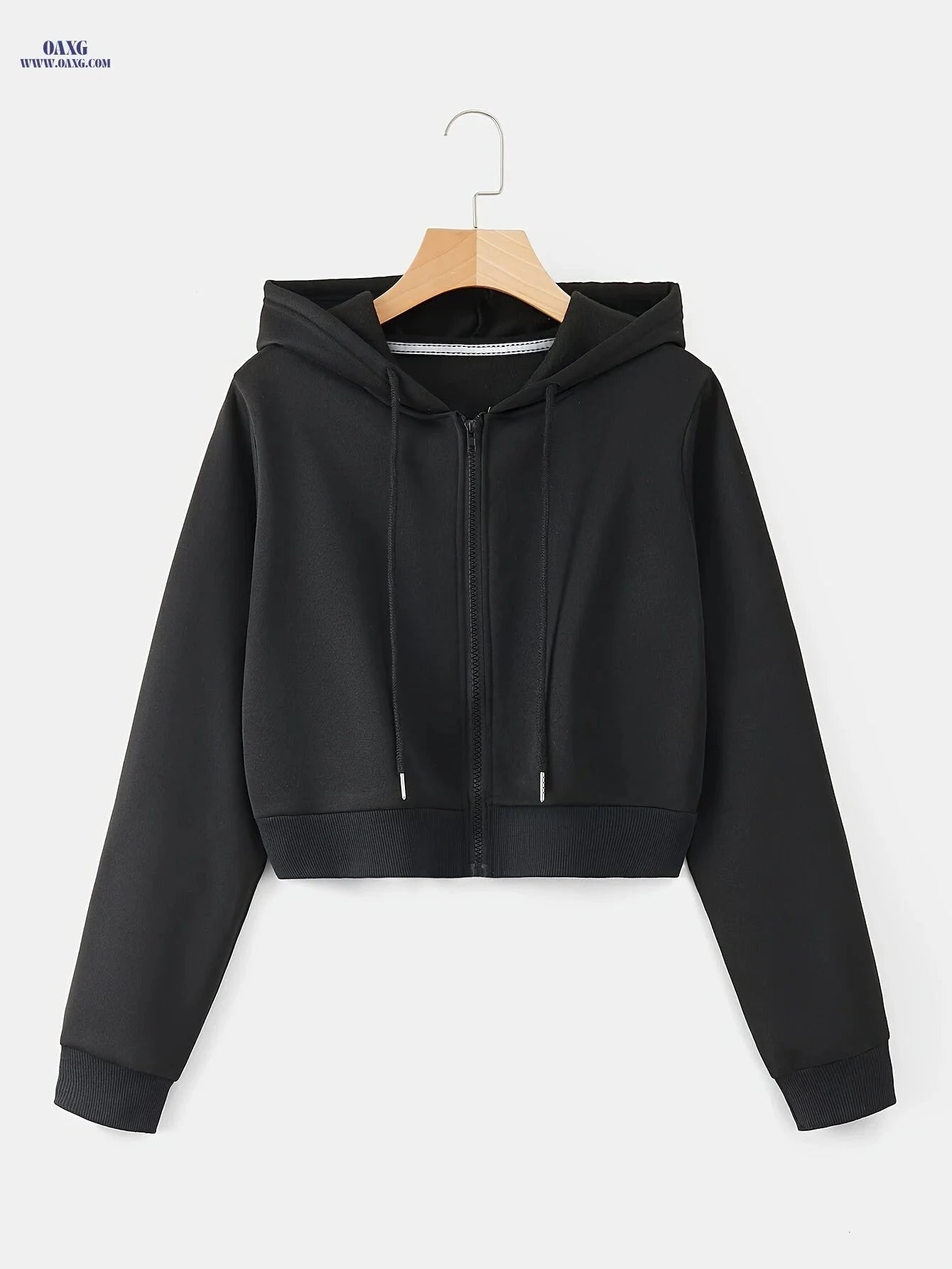 OAXG Women's Hooded Zip-Up Sweatshirt - Casual Fall Fashion Top   OAXG 